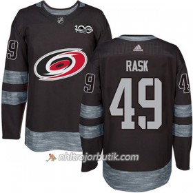 Män Ishockey Carolina Hurricanes Tröja Victor Rask 49 1917-2017 100th Anniversary Adidas Svart Authentic